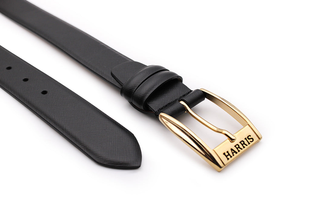 Saffiano leather belt