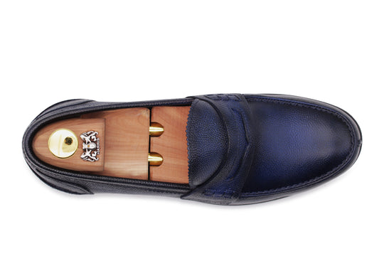 Mocassino stampato dipinto a mano