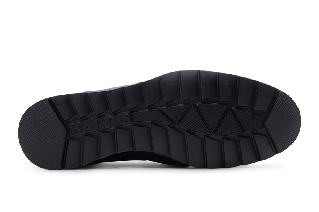 Ankle boot in hand-painted crocodile effect leather