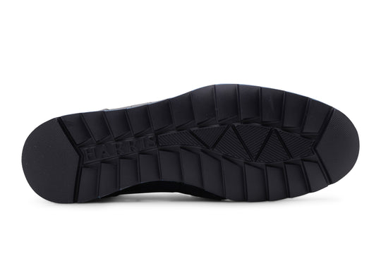 Ankle boot in hand-painted crocodile effect leather