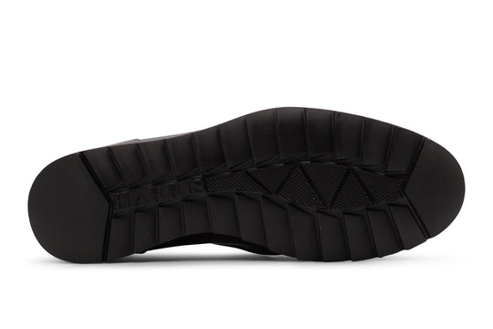 Hand-painted leather ankle boot