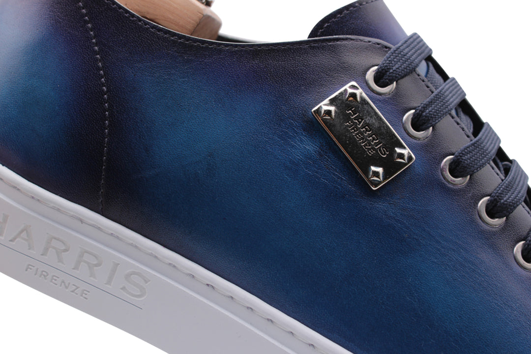 Smooth hand-painted sneakers