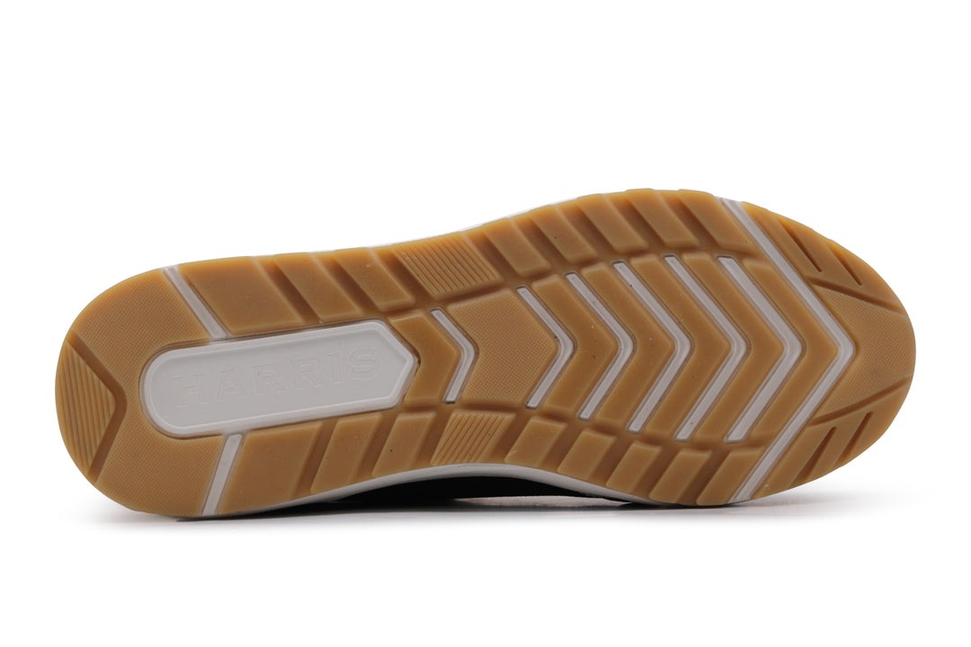 Leather and suede sneakers