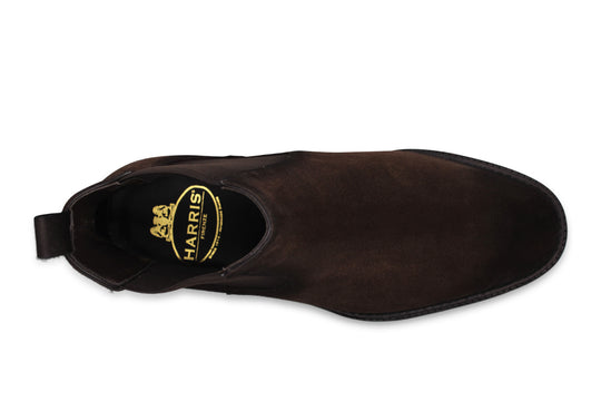 Botín de ante Testa di Moro con elástico