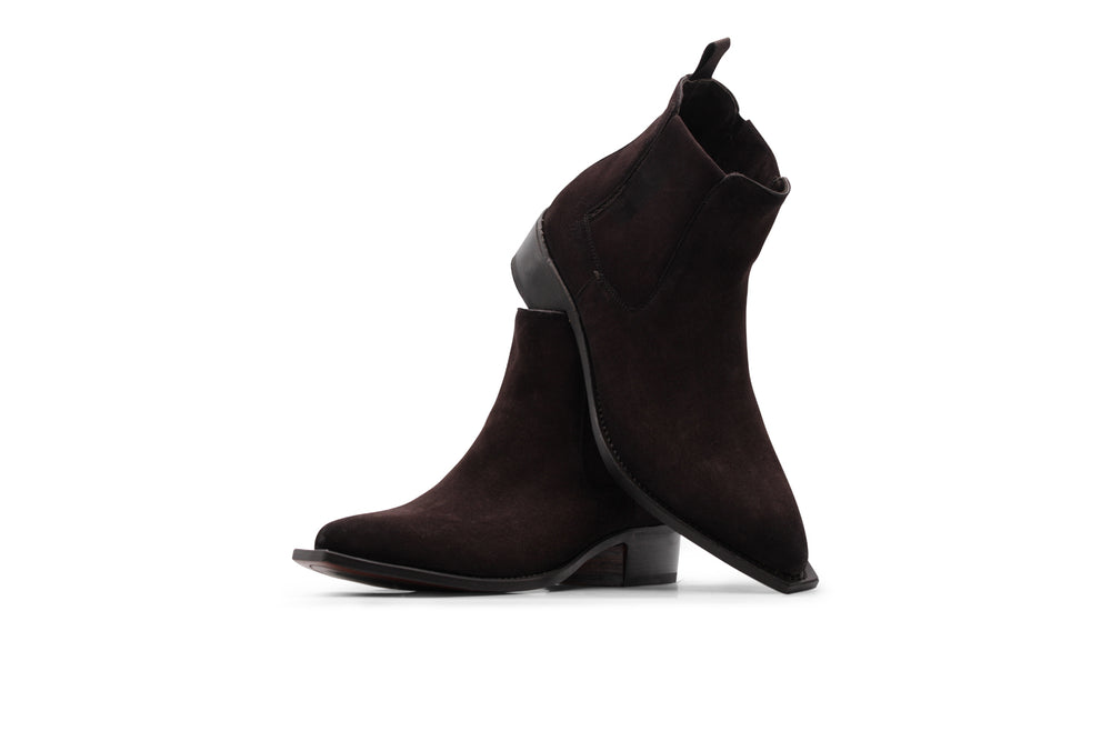 Texan suede ankle boot Testa di Moro nuanced