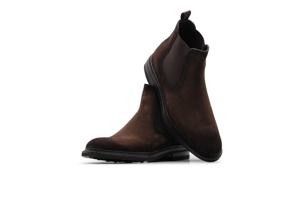 Wildlederstiefelette Testa di Moro mit Gummizug