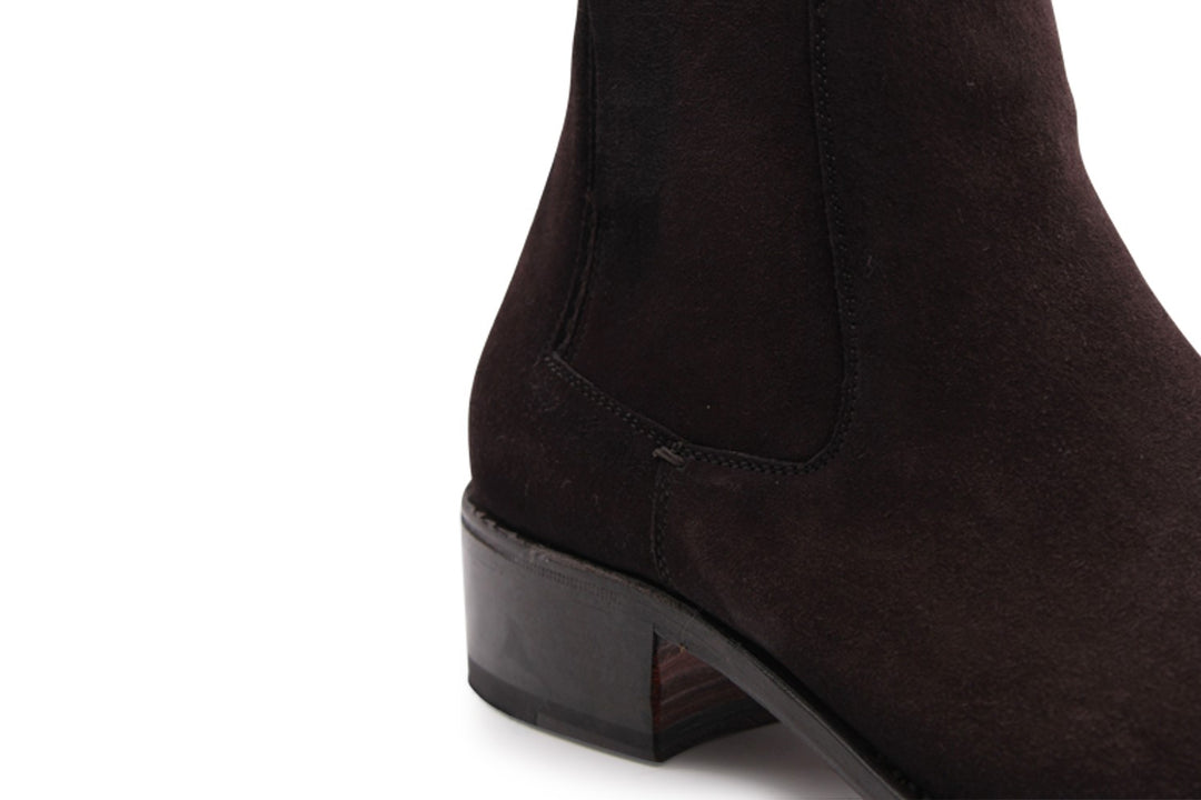 Texan suede ankle boot Testa di Moro nuanced