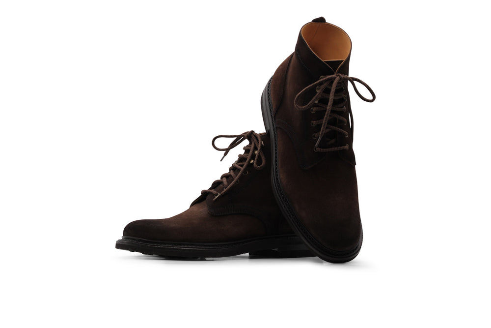 Smooth suede ankle boot Testa di Moro