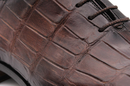 Francesina in pelle di coccodrillo