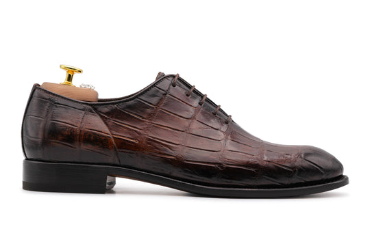 Francesina in pelle di coccodrillo
