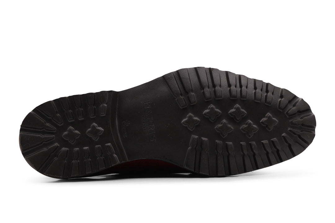 Stringata in pelle effetto alce con cucitura a mano