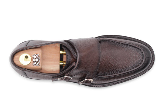 Doppia fibbia con cucitura a mano