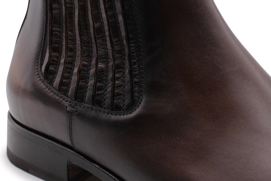 Polacchino liscio con elastico dipinto a mano