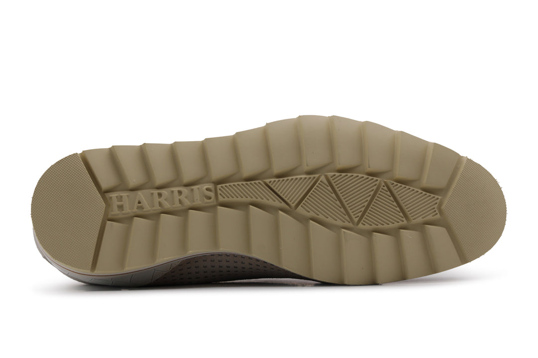 Sneakers in perforated leather and crocodile effect