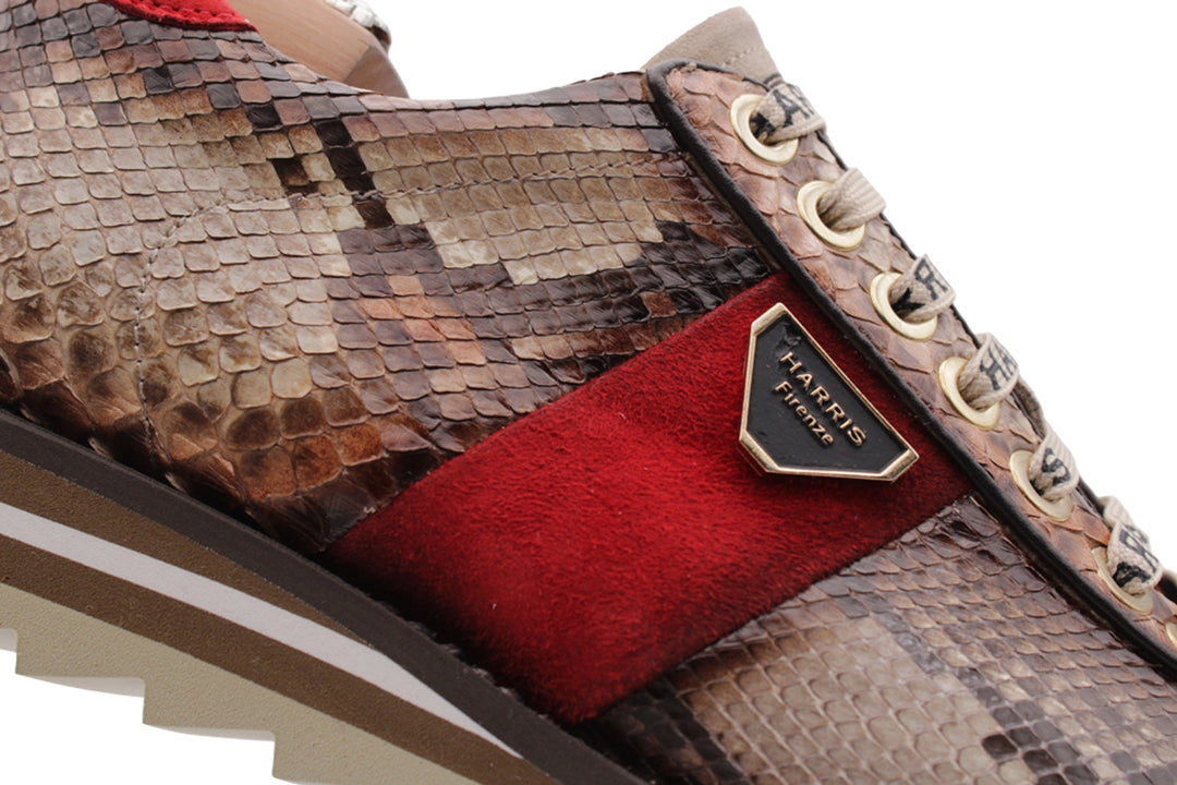 Sneakers in pelle di pitone