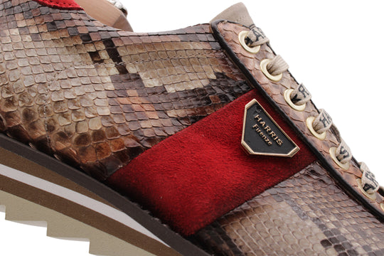 Sneakers in pelle di pitone