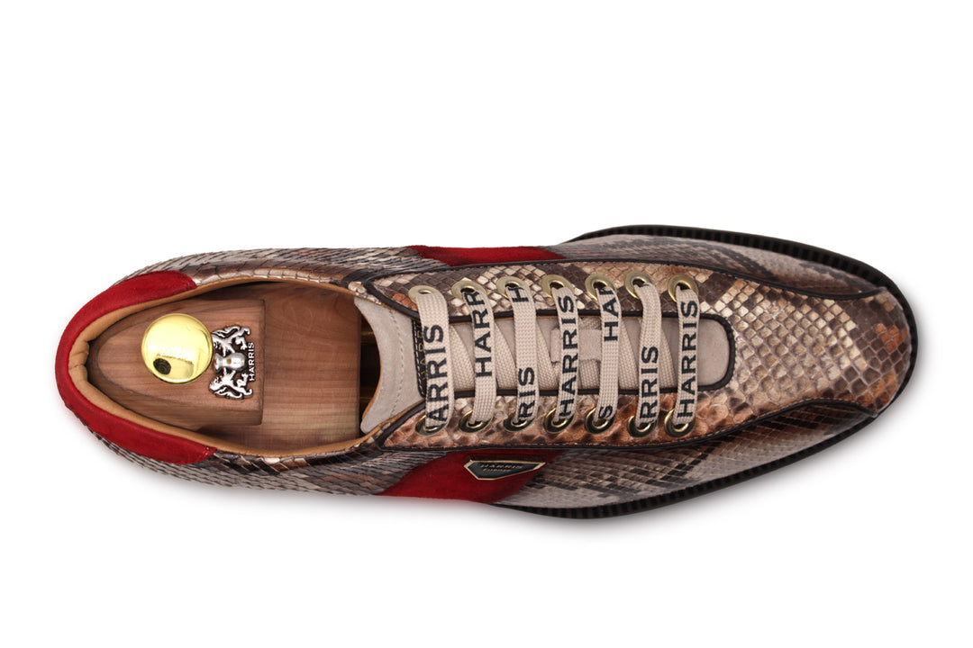 Sneakers in pelle di pitone