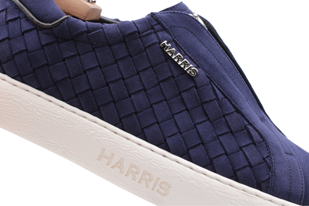 Slip-on-Sneaker aus gewebtem Leder