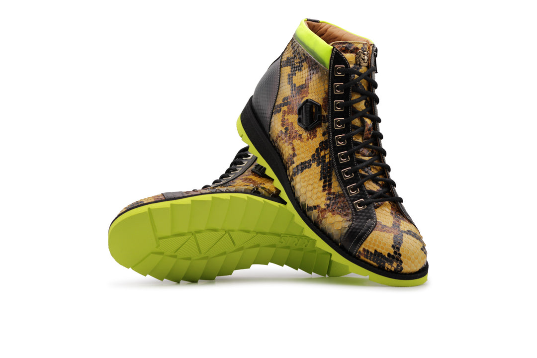 Stiefeletten aus Pythonleder