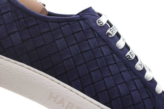 Zapatillas de piel tejida