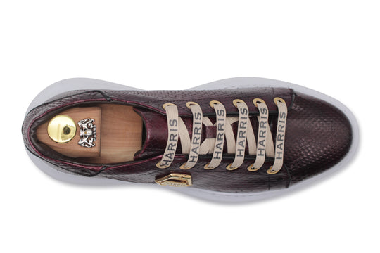 Zapatillas de piel de pitón auténtica.