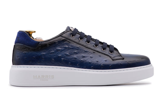 Deportivas de piel estampada efecto avestruz