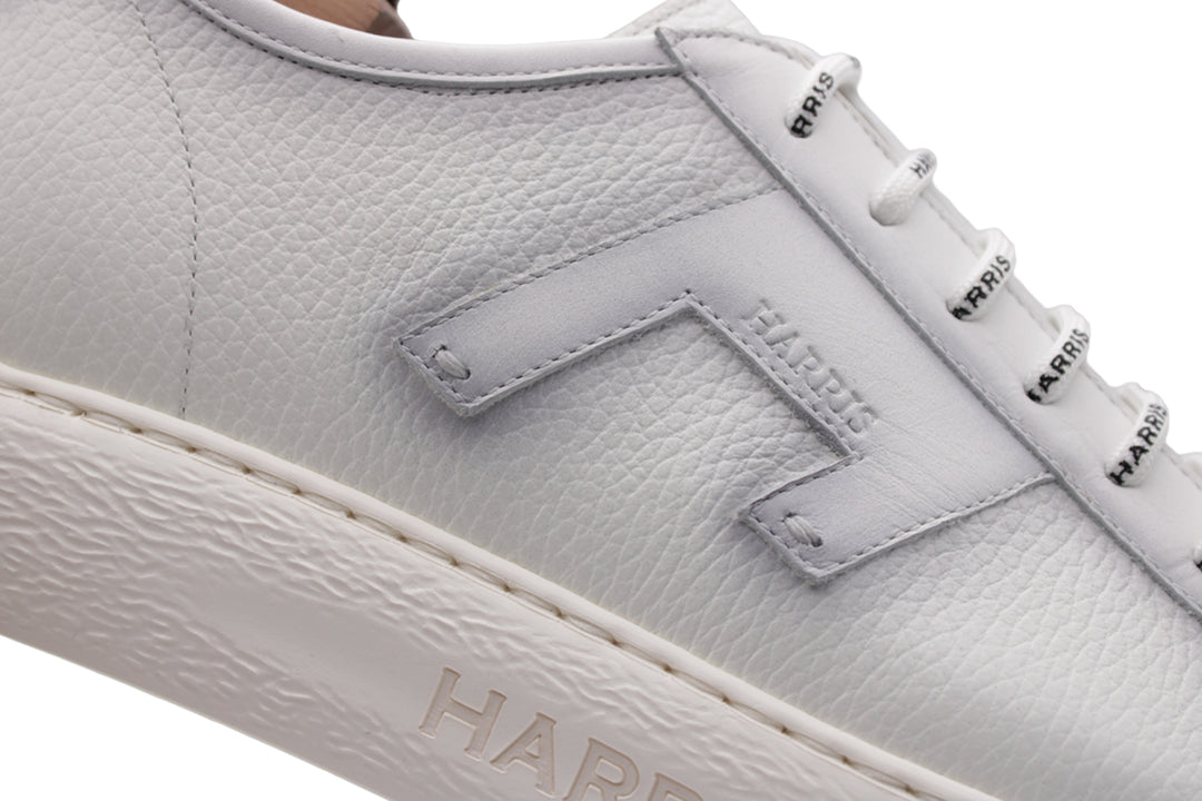 Sneaker in pelle effetto alce