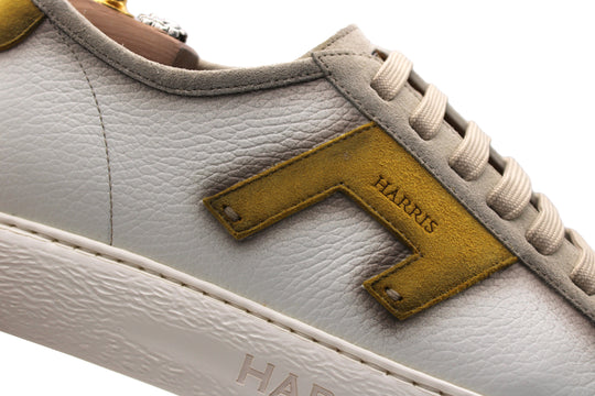 Leather and suede sneakers