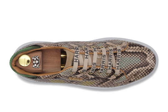 Multicolor python sneakers