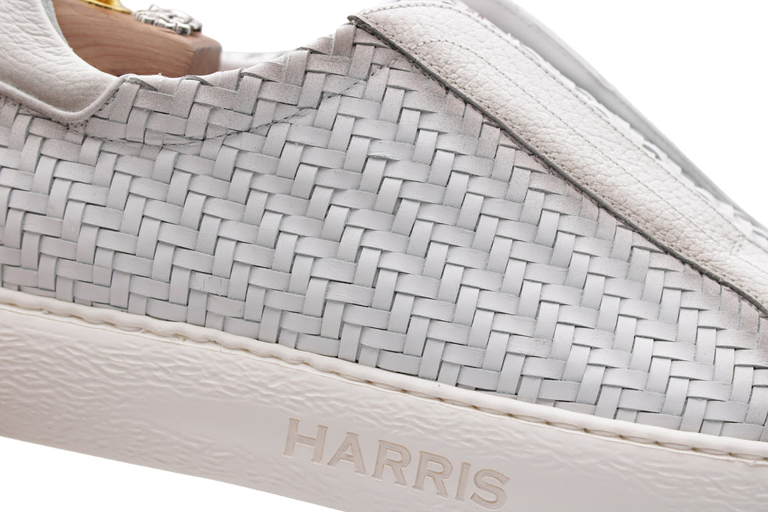Slip-on-Sneaker aus gewebtem Leder