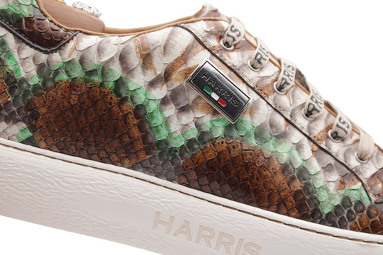 Multicolor python sneakers