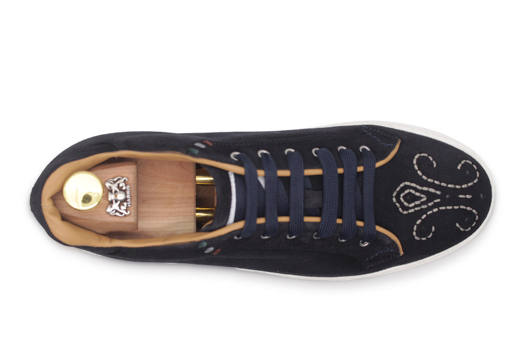 Sneakers London in Suede – Blu