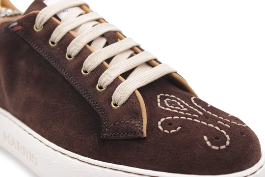 Baskets en daim London – Testa di Moro