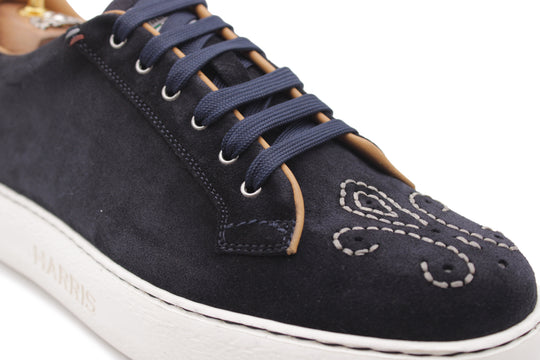 Sneakers London in Suede – Blu