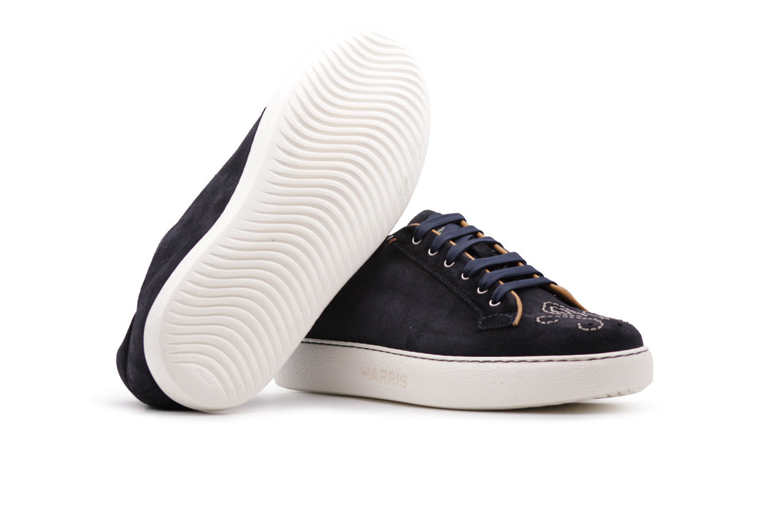 Sneakers London in Suede – Blu