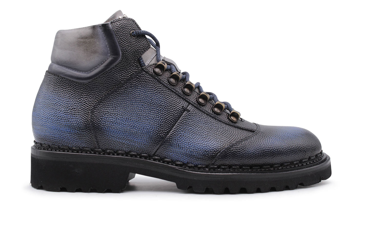 HARRISハリス フィレンツェ1913 シングルバックルレザーシューズ ブルー Harris Firenze 1913 Single Buckle Leather Shoes Blue