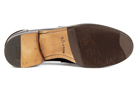 Mocasín de cuero cepillado